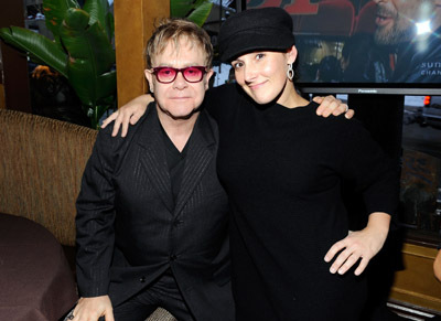 Ricki Lake and Elton John