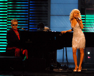 Christina Aguilera and Elton John