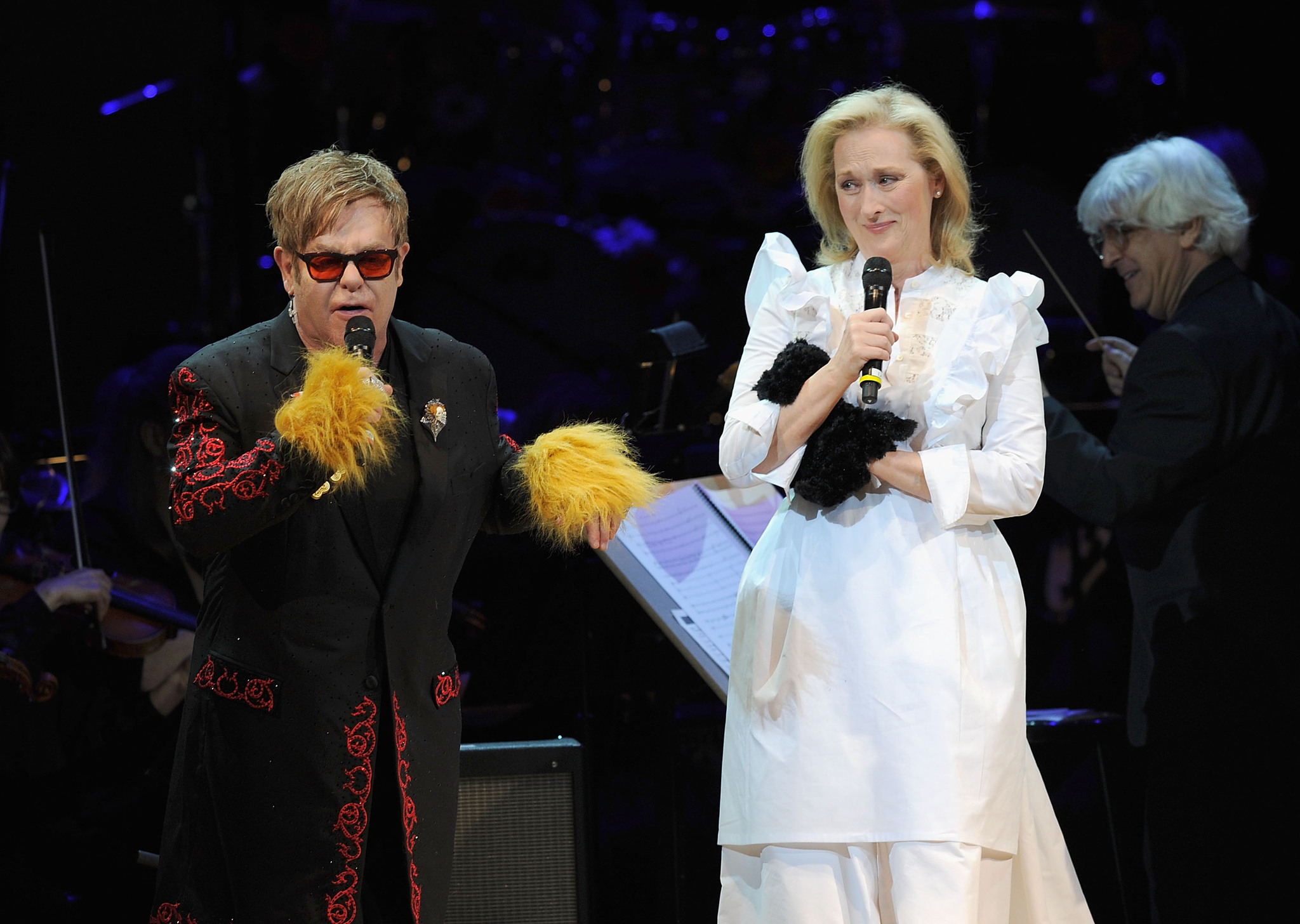 Meryl Streep and Elton John