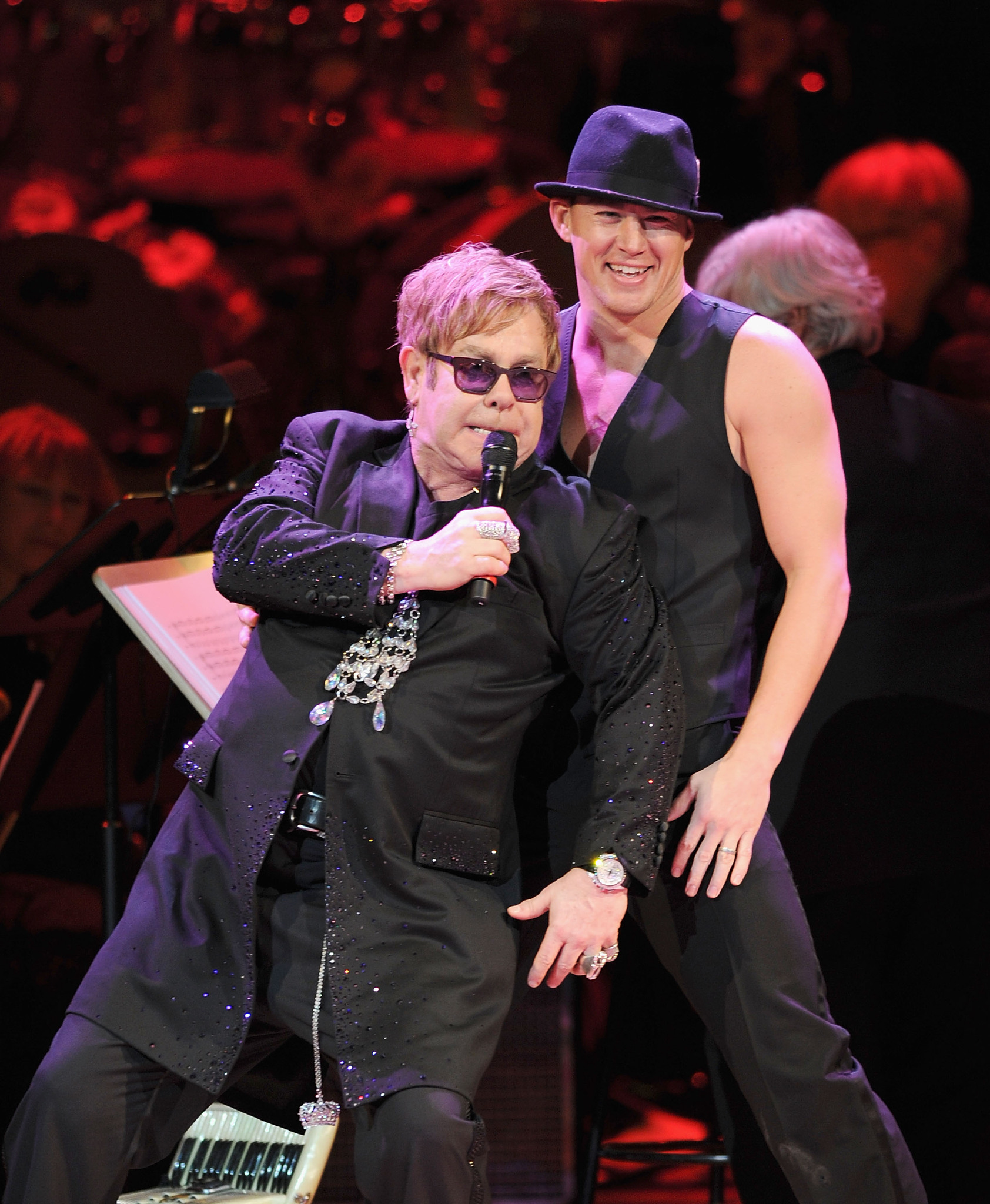 Elton John and Channing Tatum