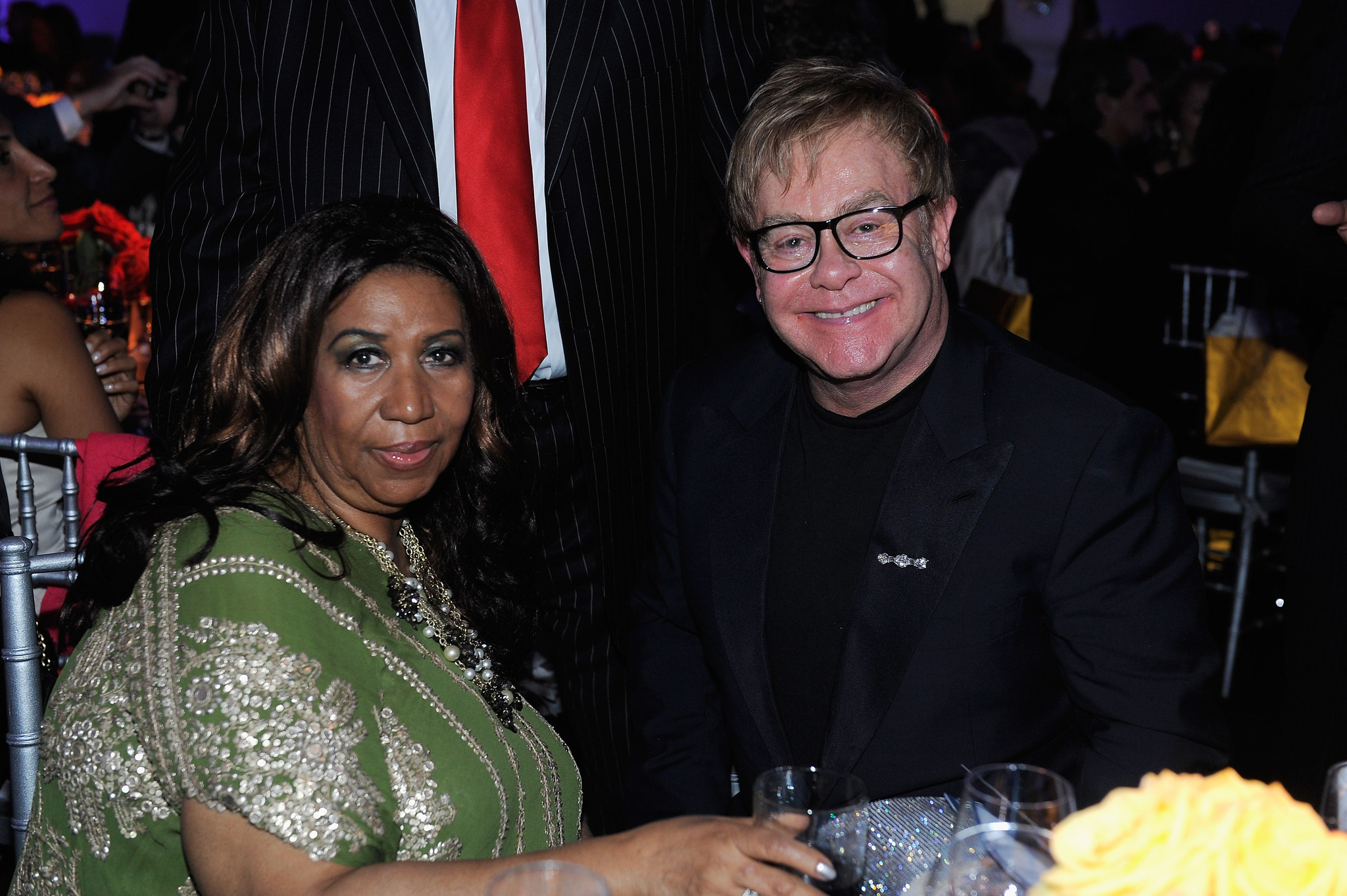 Elton John and Aretha Franklin