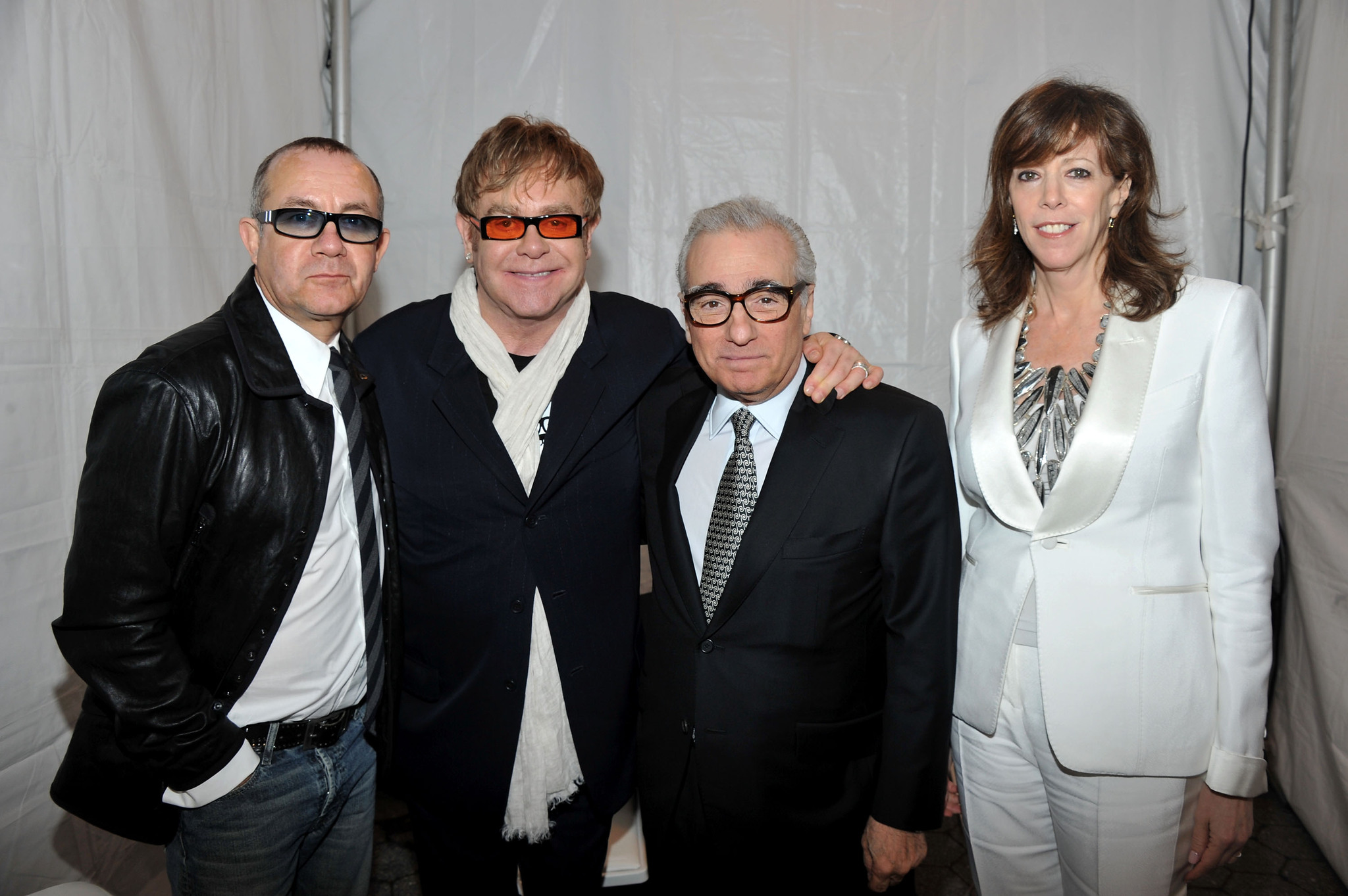 Martin Scorsese, Elton John, Bernie Taupin and Jane Rosenthal at event of The Union (2011)