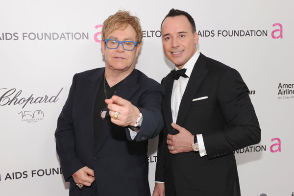 Elton John and David Furnish at event of The 82nd Annual Academy Awards (2010)