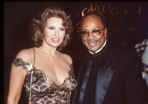 Raquel Welch and Quincy Jones