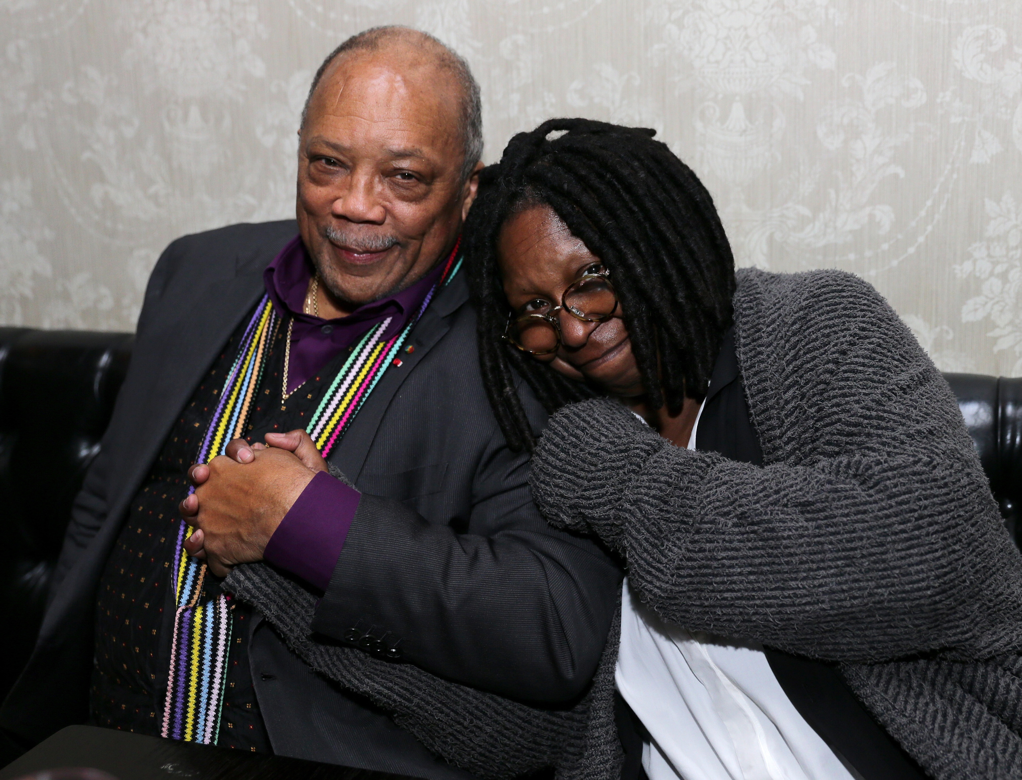 Whoopi Goldberg and Quincy Jones at event of Keep on Keepin' On (2014)