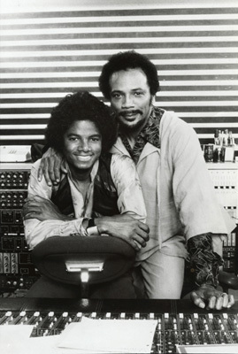 Michael Jackson and Quincy Jones in Los Angeles