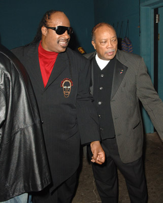 Quincy Jones and Stevie Wonder