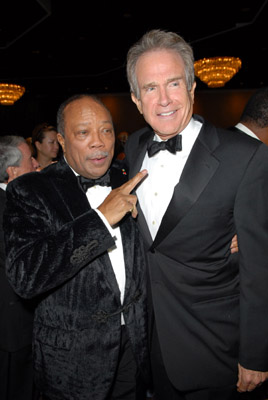 Warren Beatty and Quincy Jones