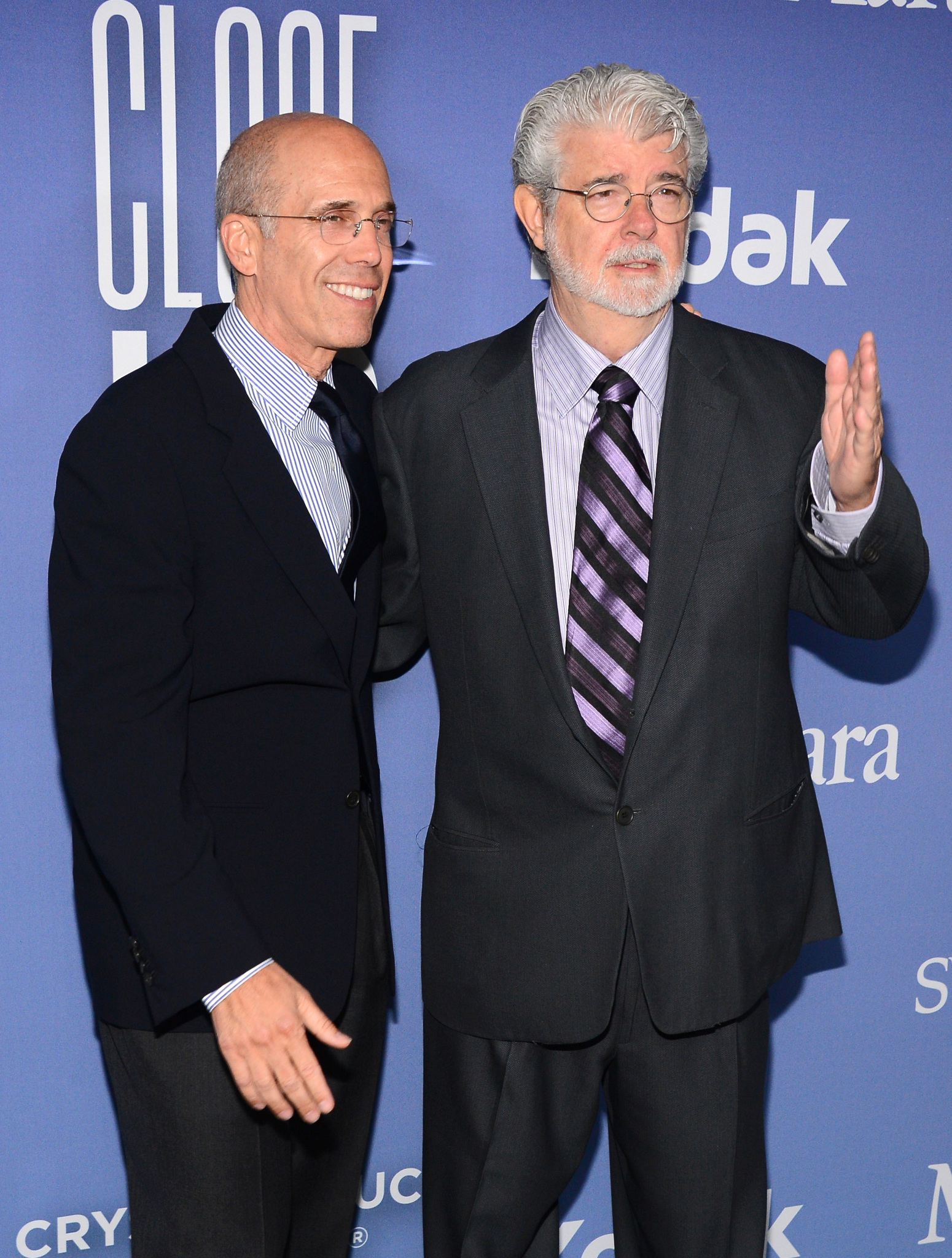 George Lucas and Jeffrey Katzenberg