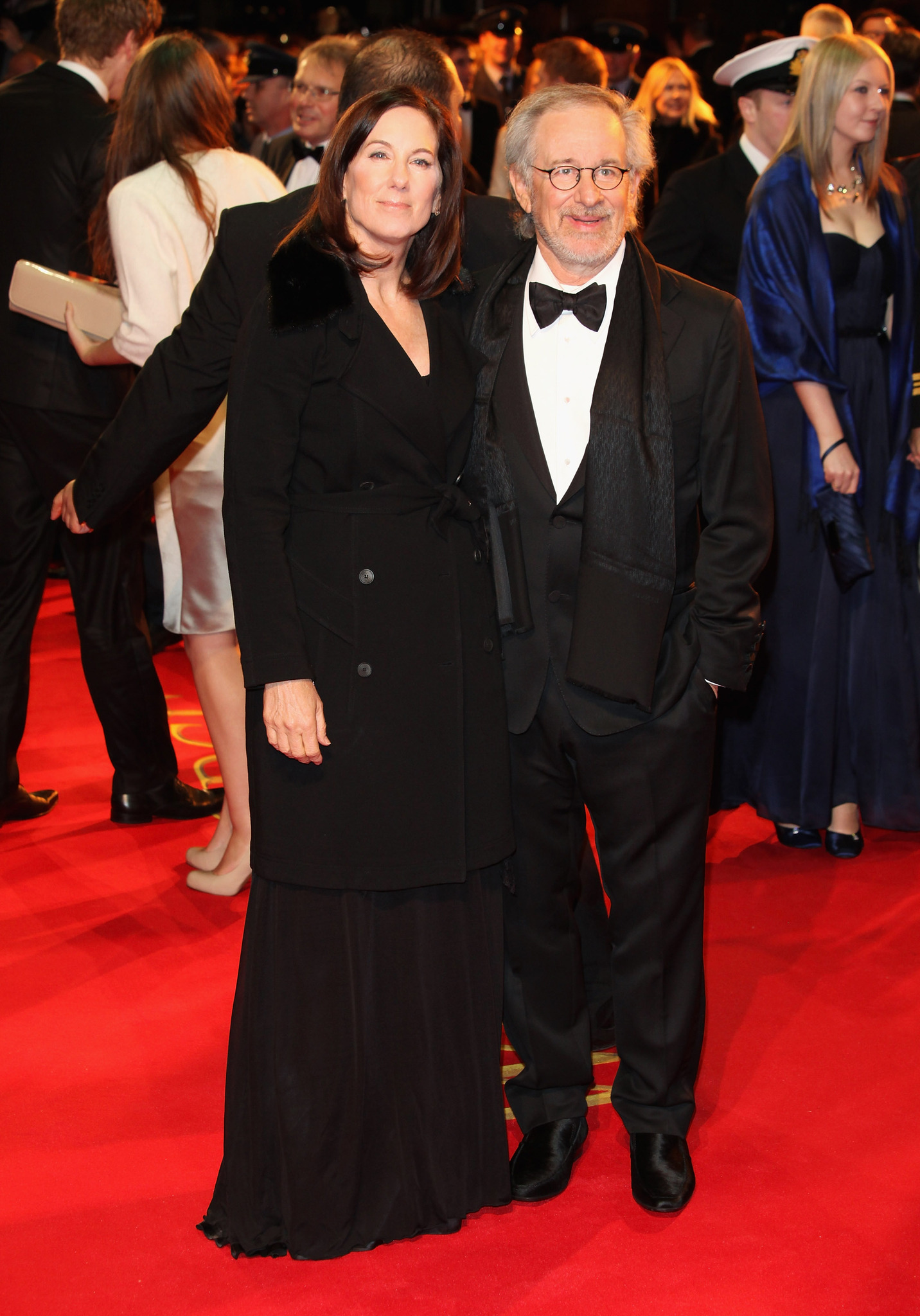 Steven Spielberg and Kathleen Kennedy at event of Karo zirgas (2011)