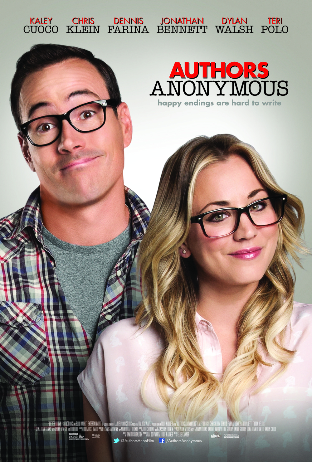 Chris Klein and Kaley Cuoco-Sweeting in Authors Anonymous (2014)