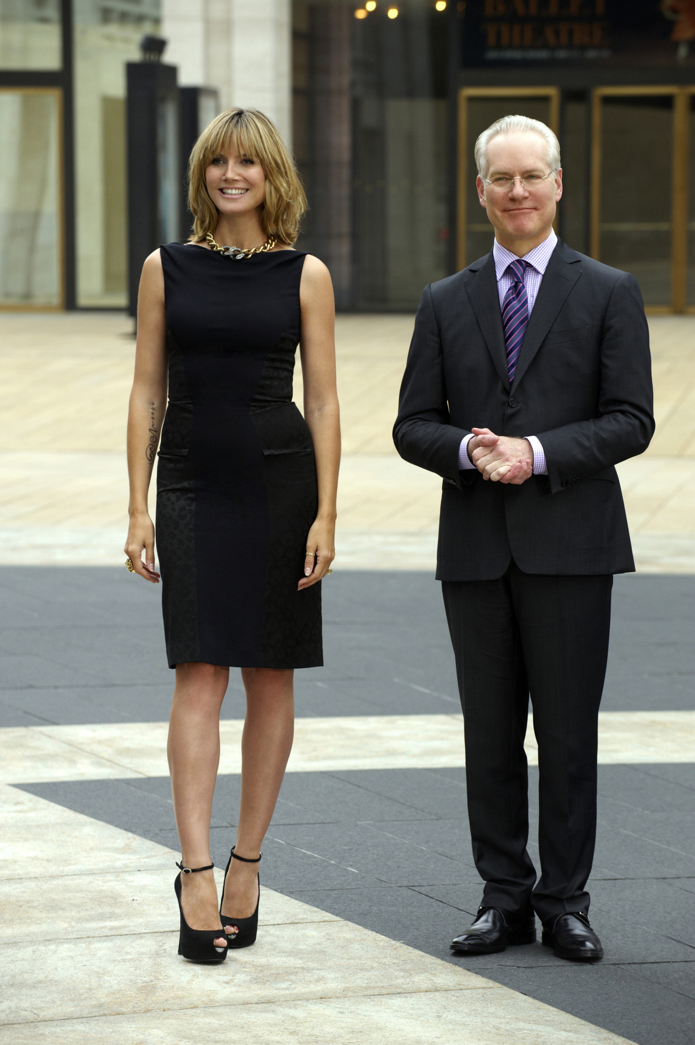 Still of Heidi Klum and Tim Gunn in Project Runway (2004)