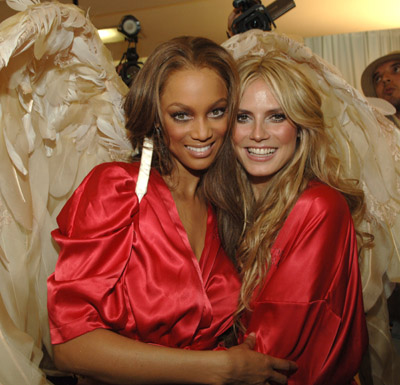 Tyra Banks and Heidi Klum