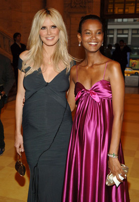 Heidi Klum and Liya Kebede