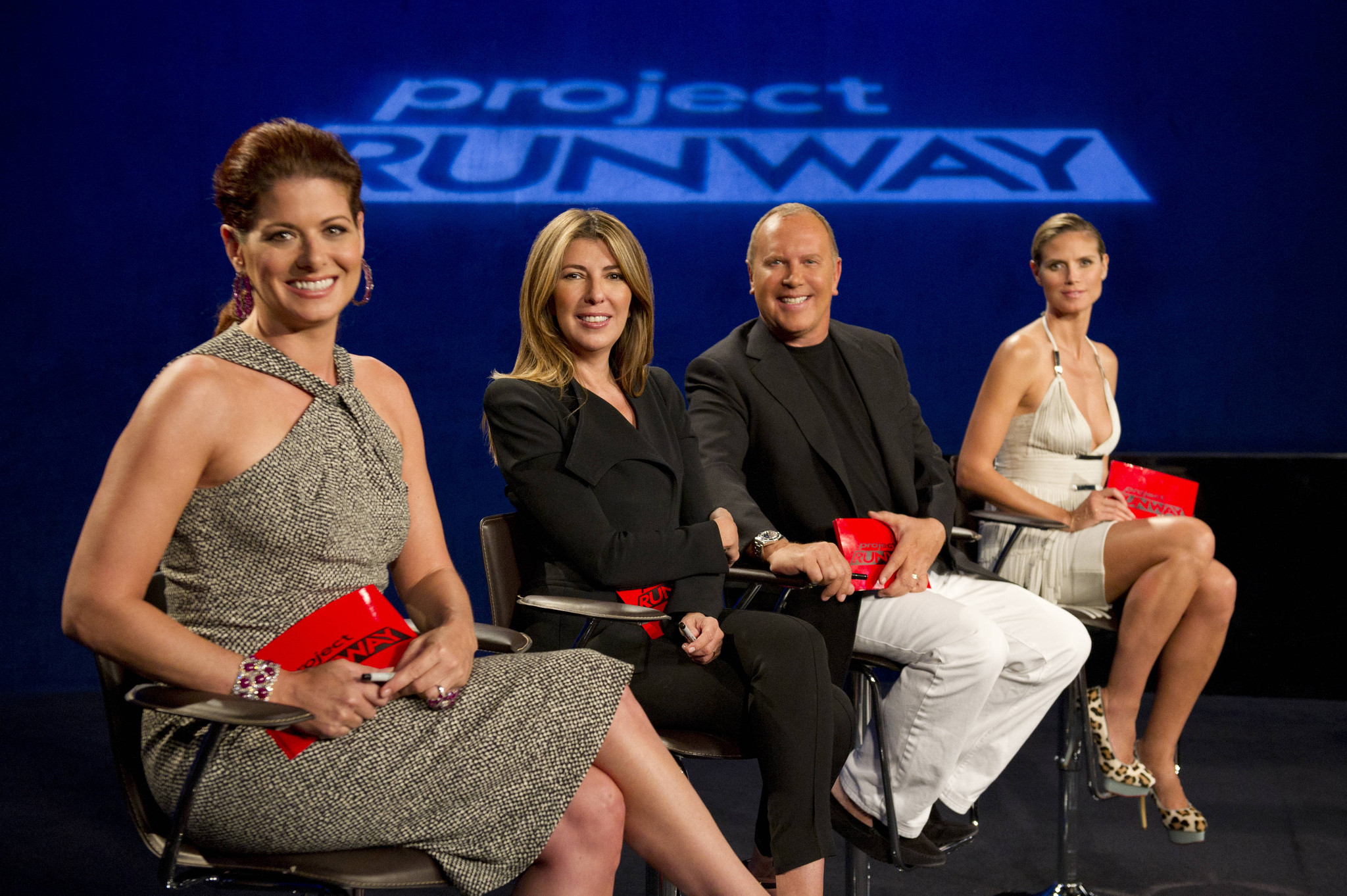 Still of Heidi Klum, Debra Messing, Nina Garcia and Michael Kors in Project Runway (2004)