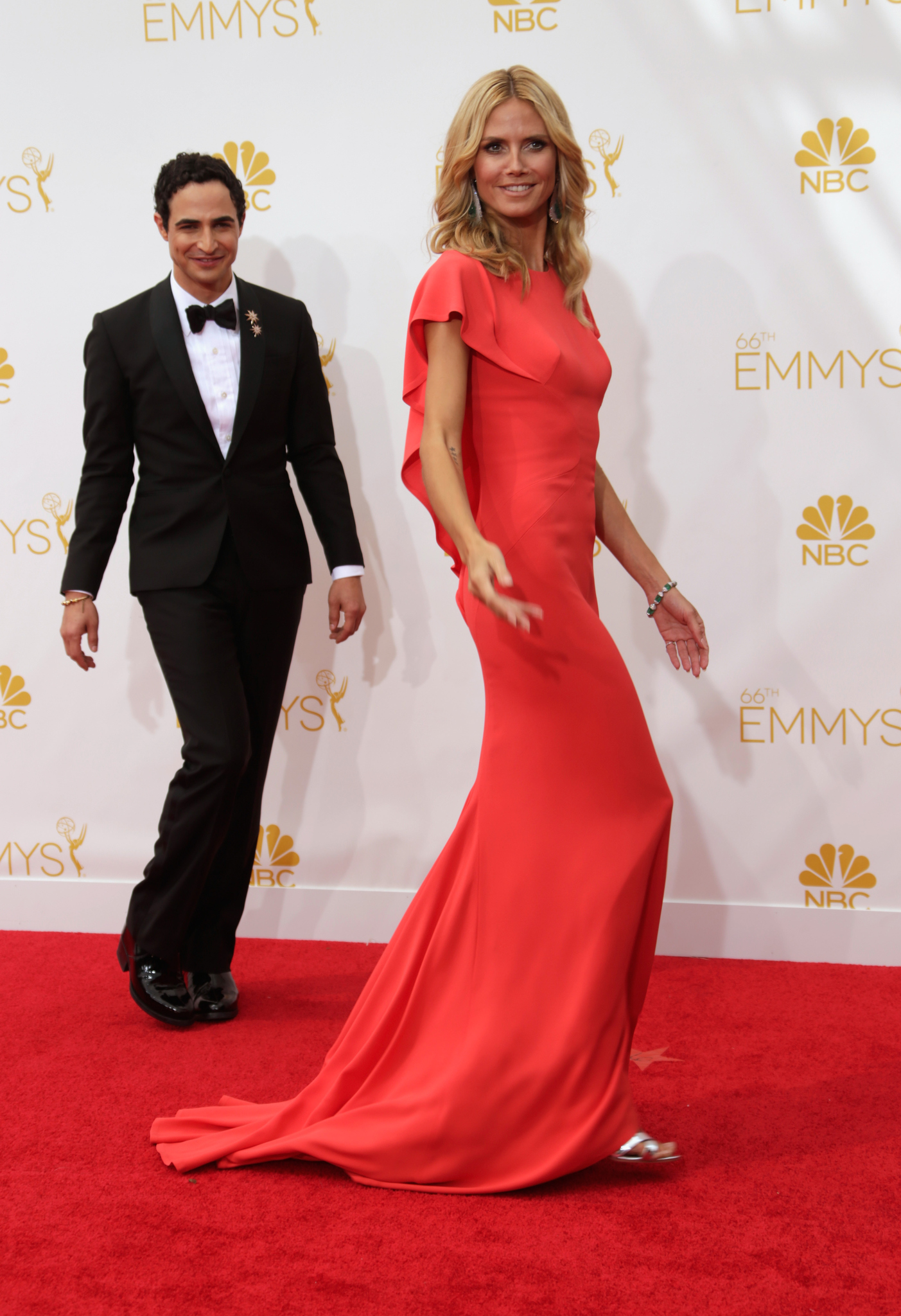 Heidi Klum and Zac Posen at event of The 66th Primetime Emmy Awards (2014)