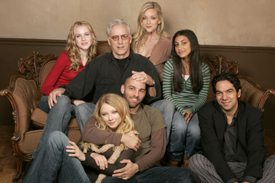 Evan Rachel Wood, James Woods, Jane Krakowski, Adi Schnall (Front Row) Elisabeth Harnois, Marcos Siega, director and Skander Halim, writer