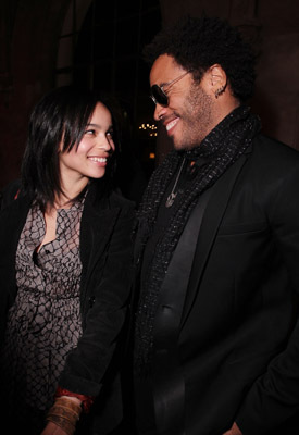 Lenny Kravitz and Zoë Kravitz
