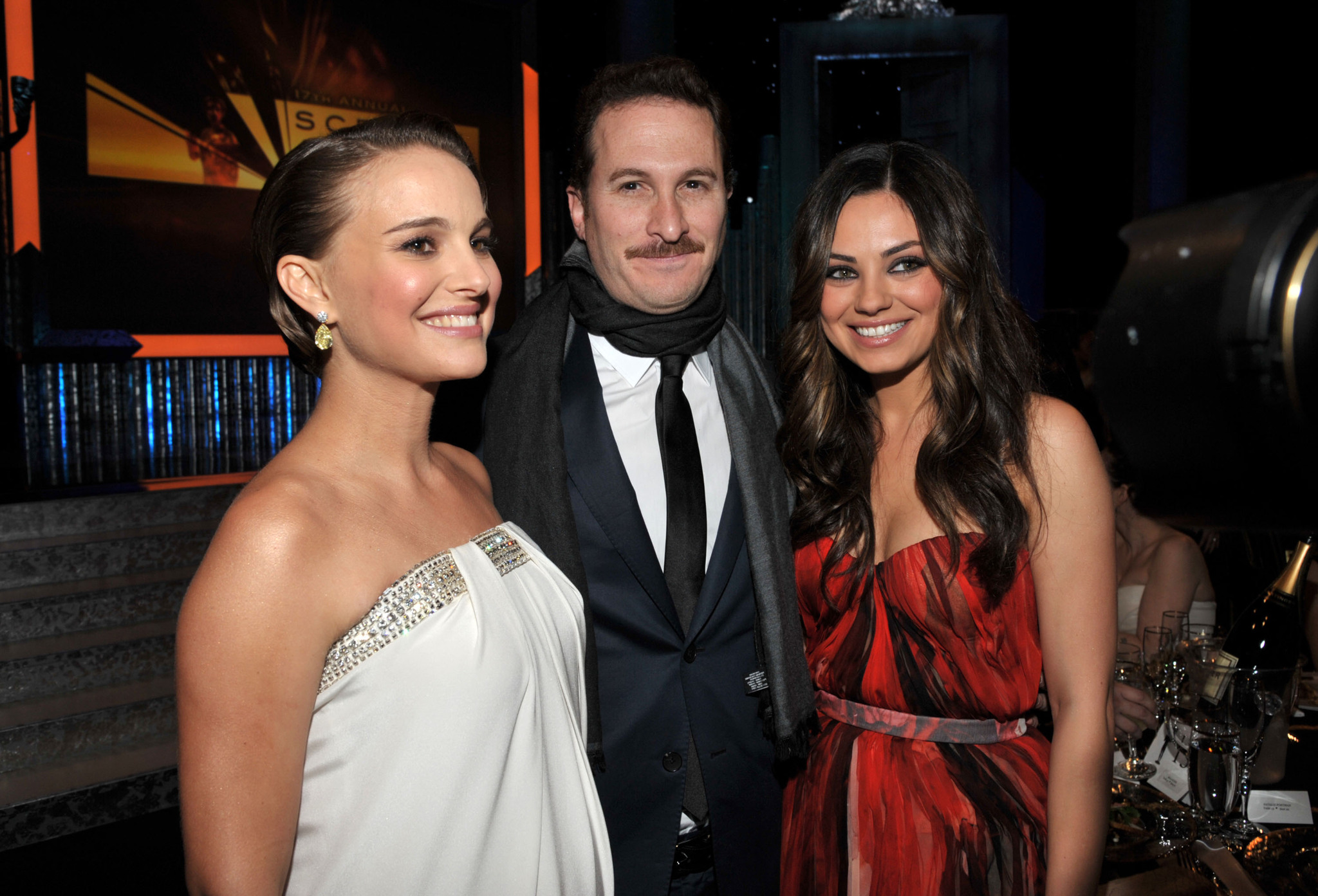 Natalie Portman, Darren Aronofsky and Mila Kunis