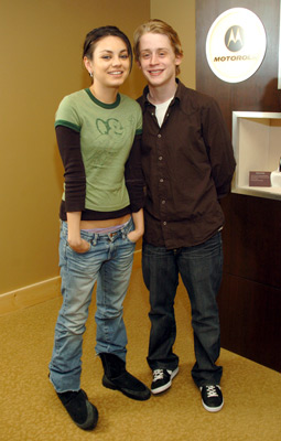 Macaulay Culkin and Mila Kunis
