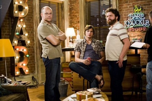 Still of Ashton Kutcher, Zach Galifianakis and Rob Corddry in What Happens in Vegas (2008)