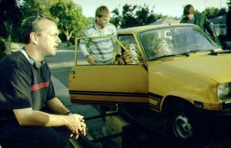 Director Danny Leiner, a vintage Renault and the dudes.