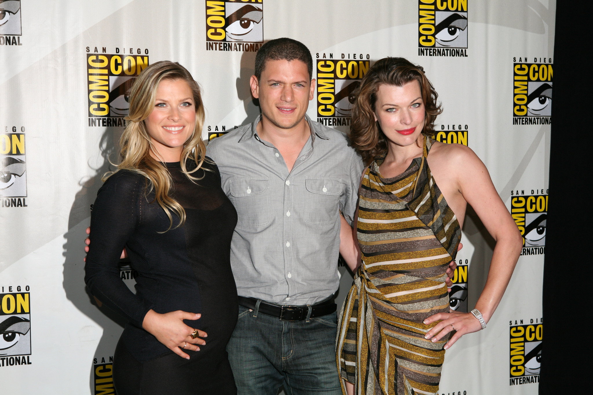 Milla Jovovich, Ali Larter and Wentworth Miller at event of Absoliutus blogis: pomirtinis gyvenimas (2010)