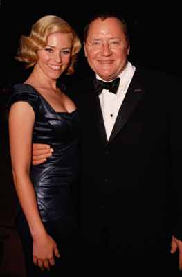 John Lasseter and Elizabeth Banks
