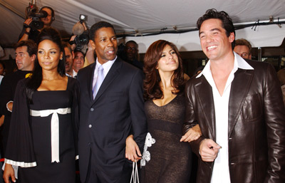Denzel Washington, Dean Cain, Sanaa Lathan and Eva Mendes at event of Out of Time (2003)