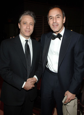 Matt Lauer and Jon Stewart