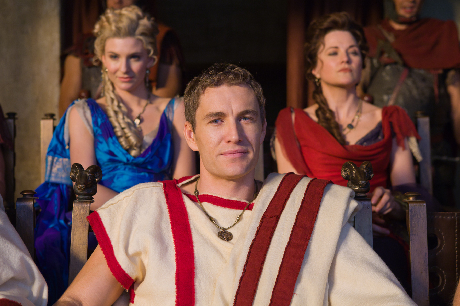 Still of Lucy Lawless, Brett Tucker and Viva Bianca in Spartacus: Blood and Sand (2010)