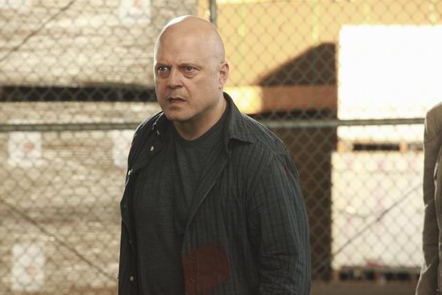 Still of Michael Chiklis and Lucy Lawless in No Ordinary Family: No Ordinary Beginning (2011)