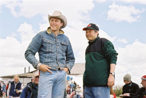 Ang Lee and Heath Ledger in Kuprotas kalnas (2005)