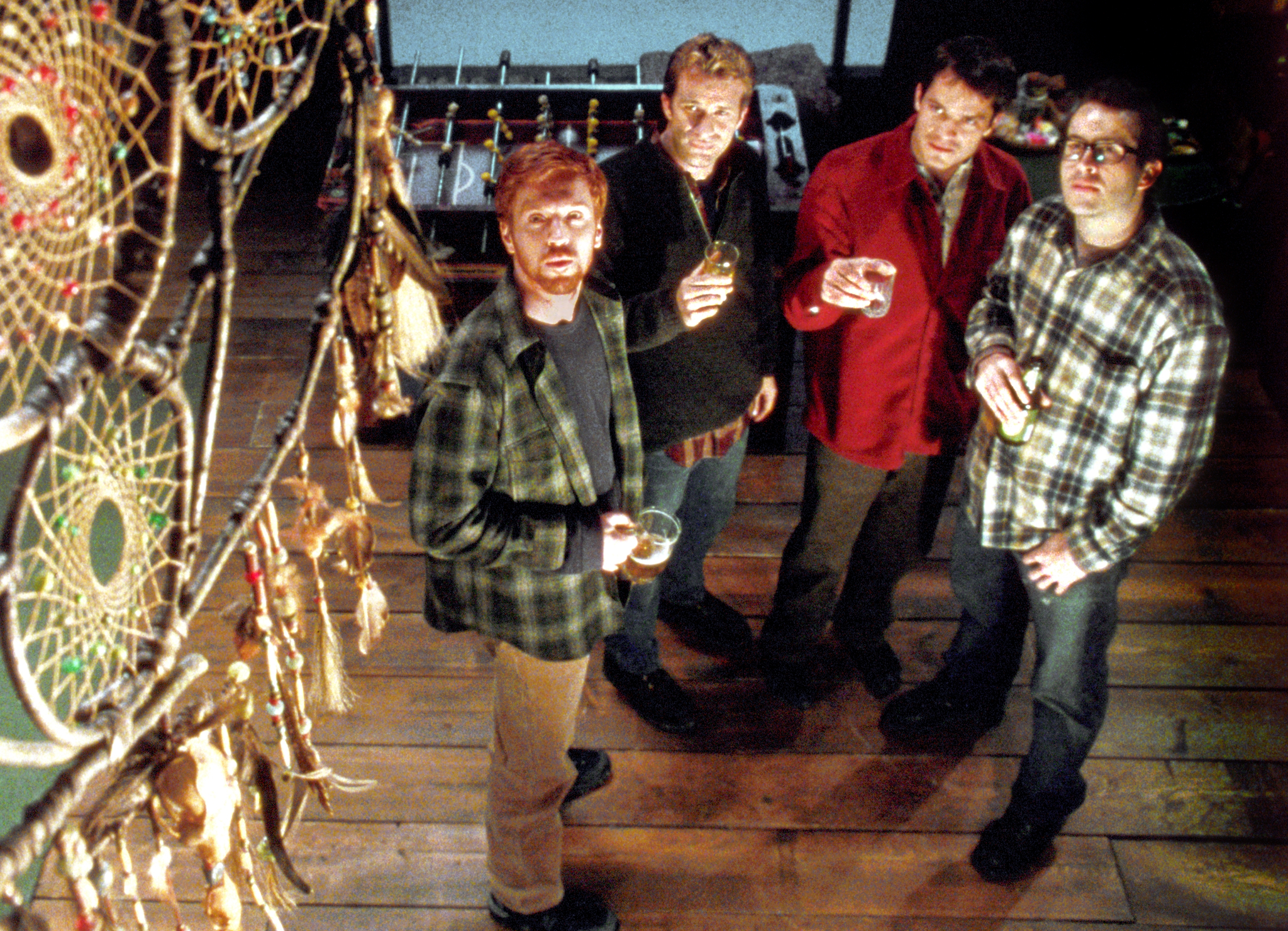 Still of Thomas Jane, Jason Lee, Damian Lewis and Timothy Olyphant in Dreamcatcher (2003)