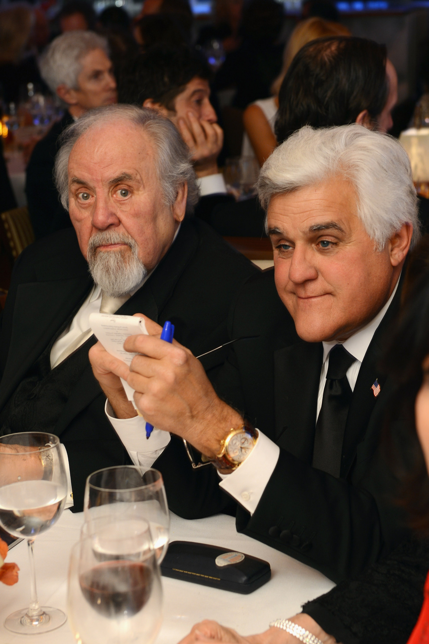 Jay Leno and George M. Slaughter IV