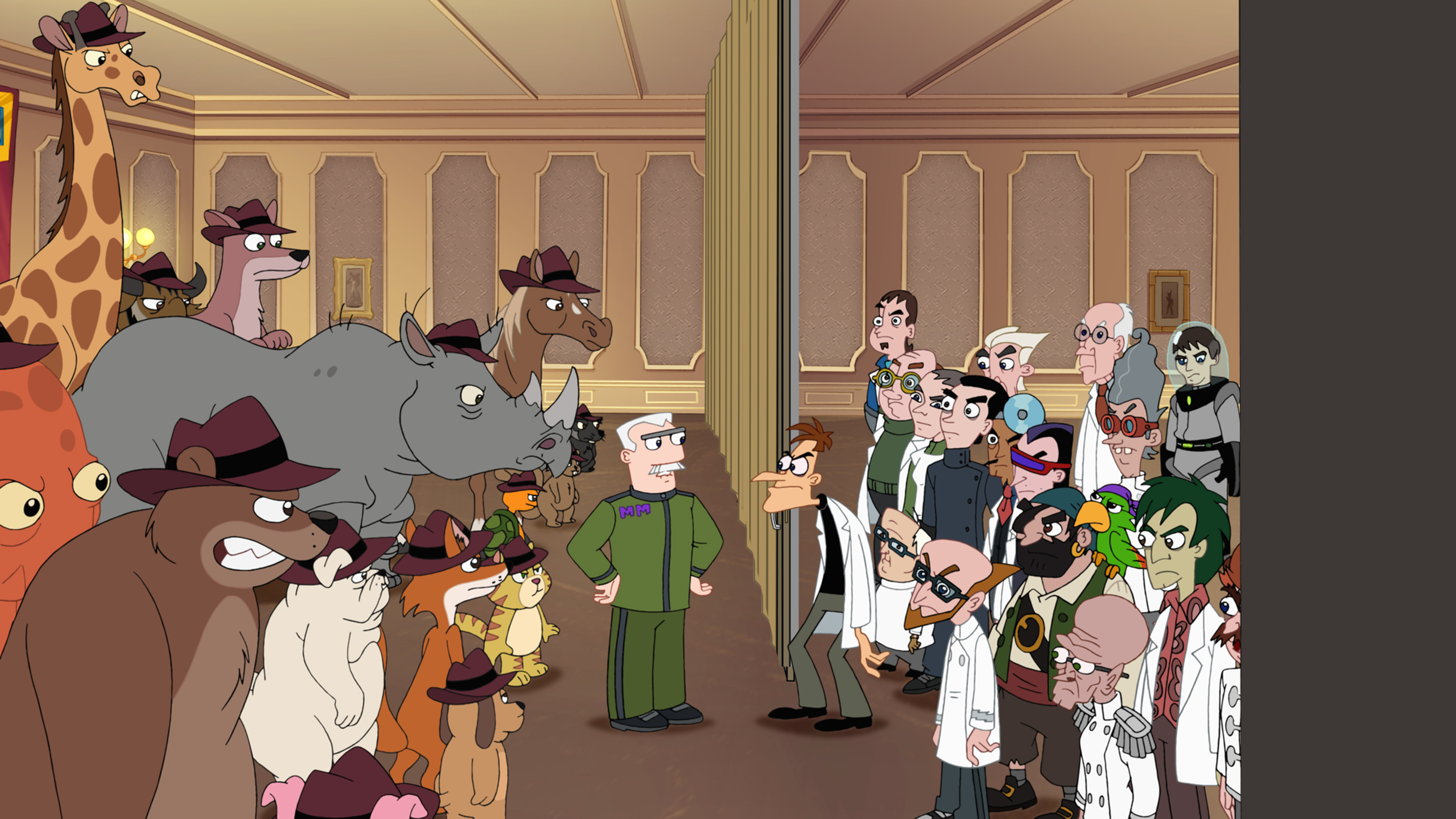 Still of Jay Leno in Phineas and Ferb (2007)