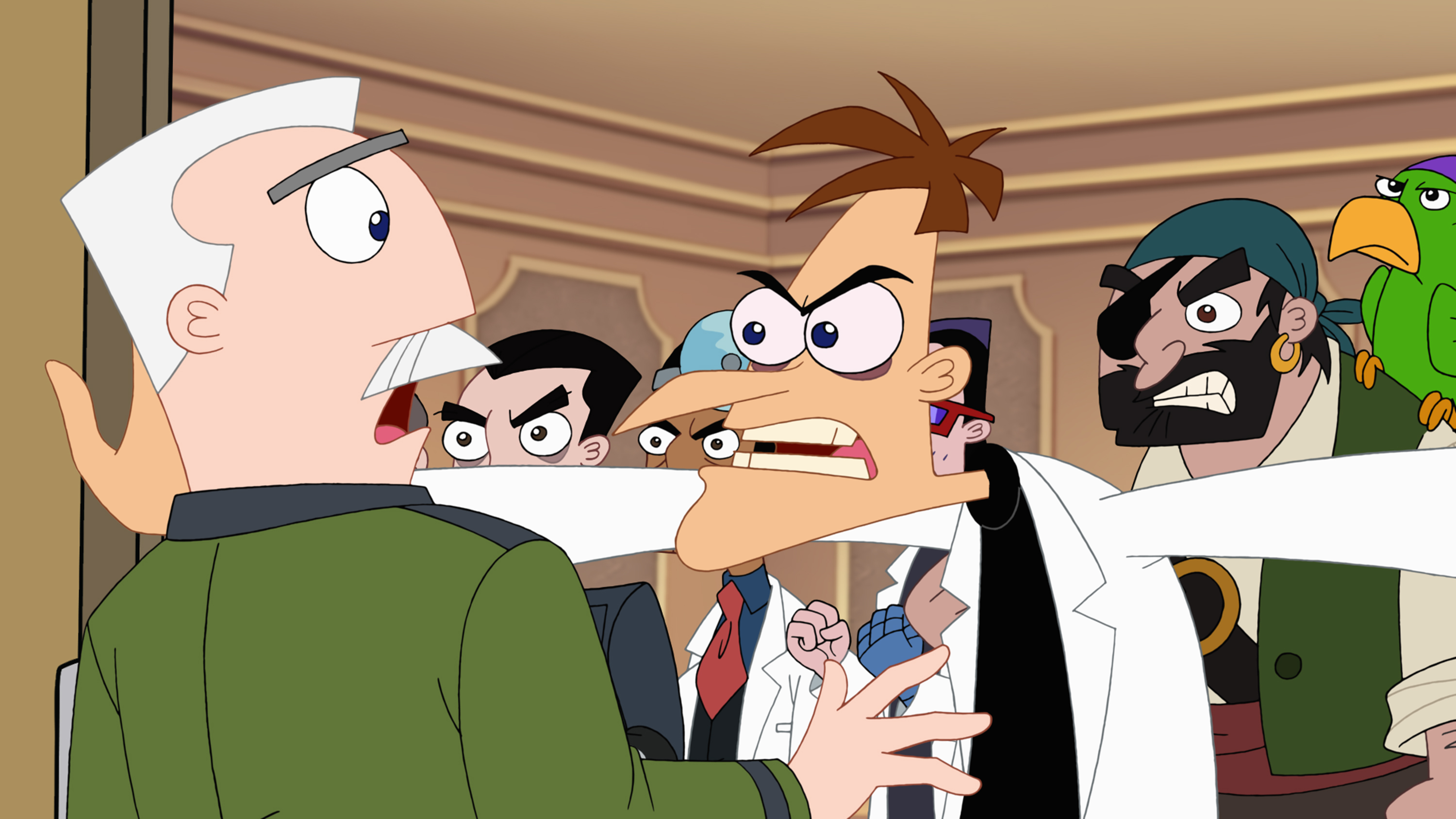 Still of Jay Leno in Phineas and Ferb (2007)
