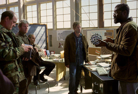 (l to r) Richard Jenkins, Tchéky Karyo, Stanley Tucci, Aaron Eckhart and Delroy Lindo