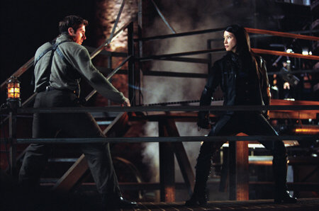 Still of Lucy Liu and Ray Park in Ballistic: Ecks vs. Sever (2002)