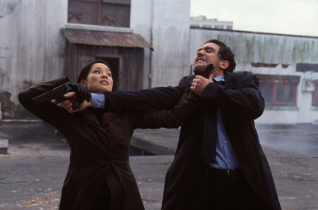 Still of Antonio Banderas and Lucy Liu in Ballistic: Ecks vs. Sever (2002)
