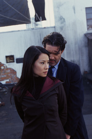 Still of Antonio Banderas and Lucy Liu in Ballistic: Ecks vs. Sever (2002)