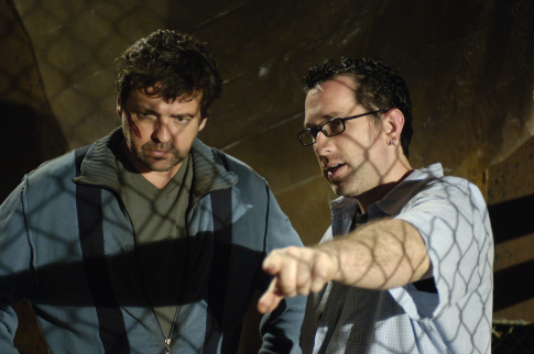 Angus Macfadyen and Darren Lynn Bousman in Saw III (2006)