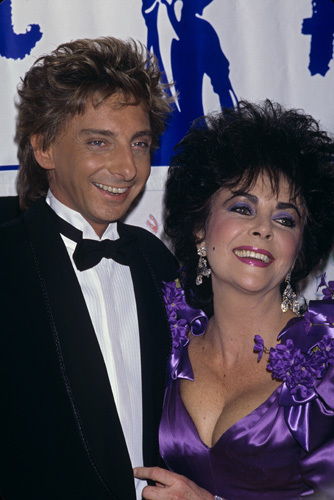Elizabeth Taylor and Barry Manilow