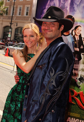 Robert Rodriguez and Leslie Mann at event of Shorts (2009)