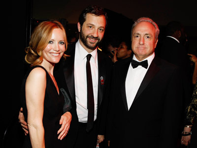 Leslie Mann, Judd Apatow and Lorne Michaels