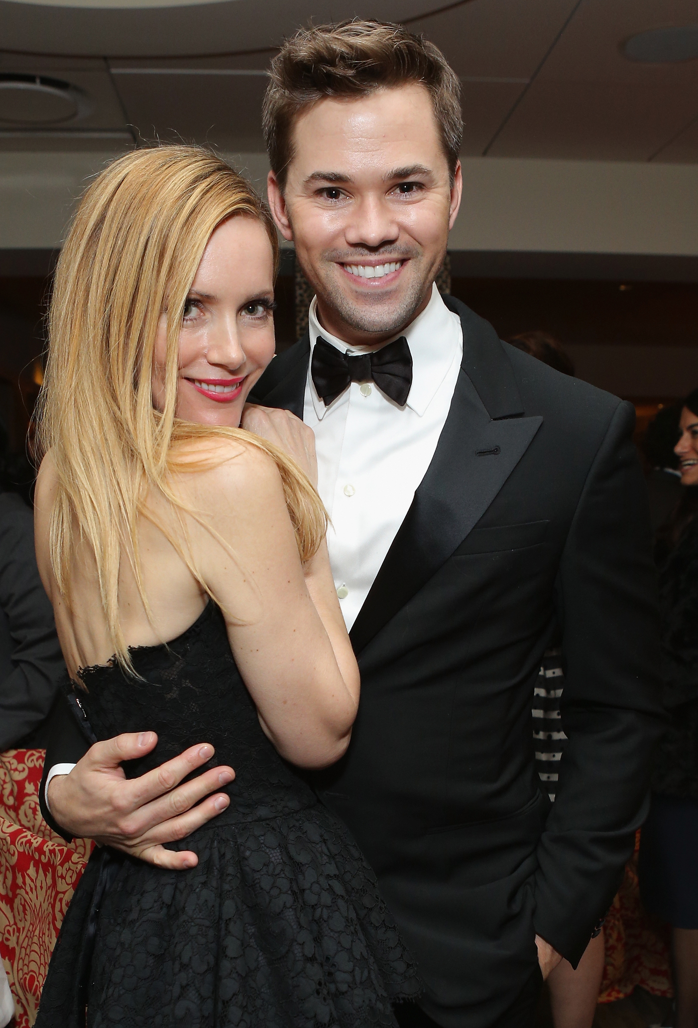 Leslie Mann and Andrew Rannells