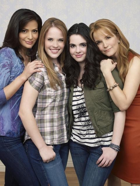Still of Lea Thompson, Constance Marie, Vanessa Marano and Katie Leclerc in Switched at Birth (2011)