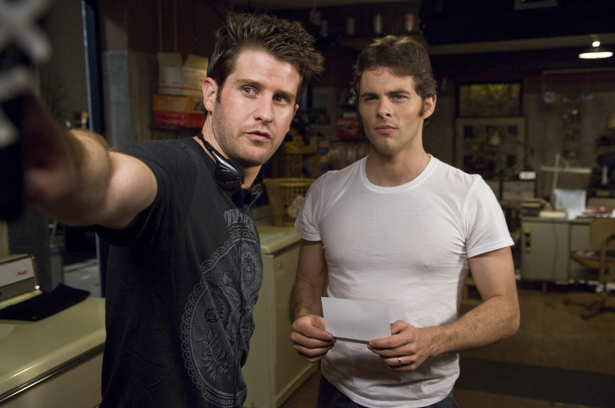 Still of James Marsden and Richard Kelly in The Box (2009)