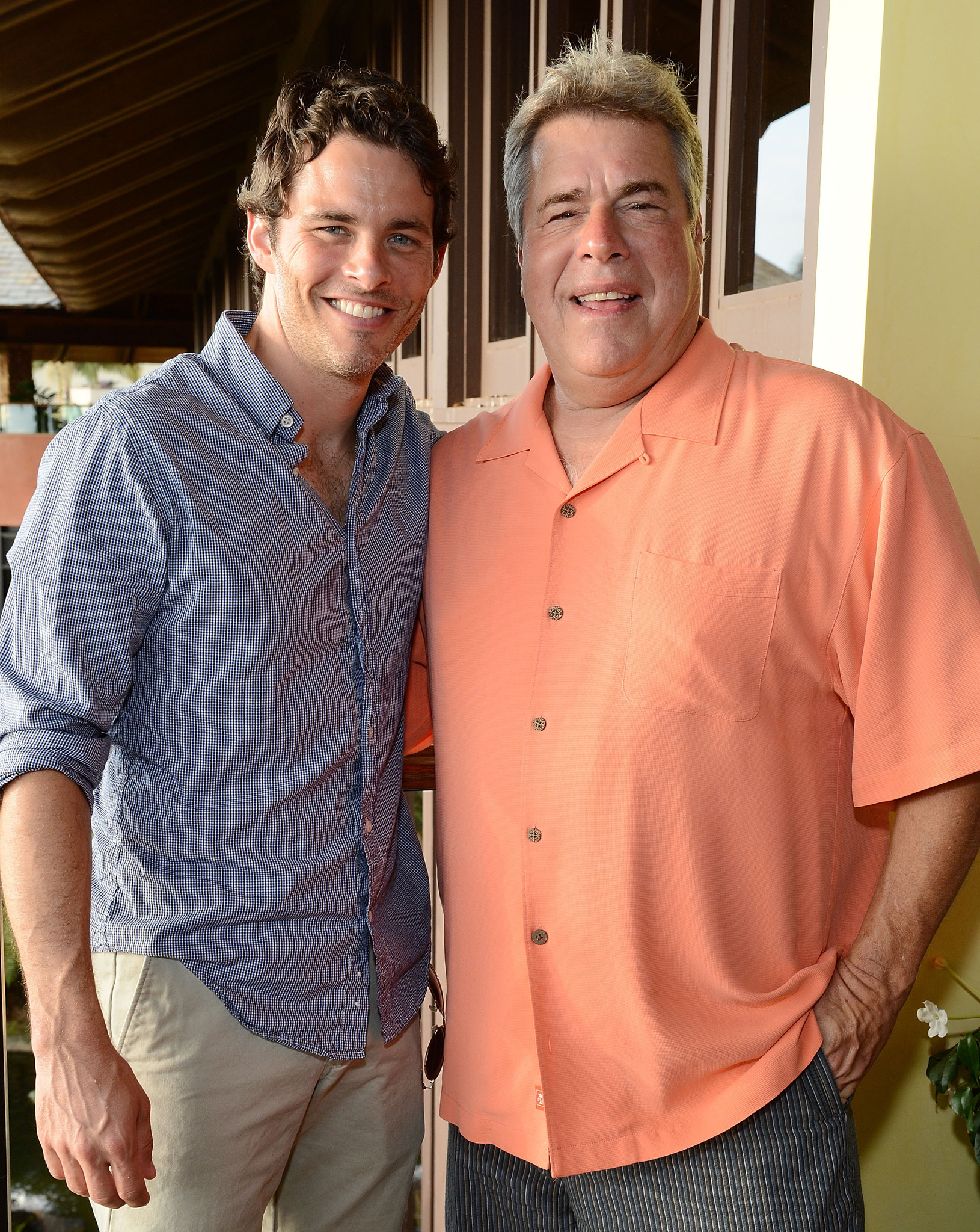 James Marsden and film festival Director Barry Rivers