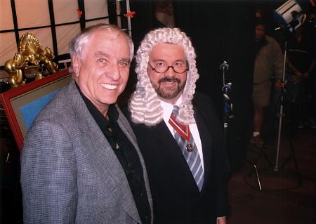 Rowan Joseph with director Garry Marshall on the set of THE PRINCESS DIARIES 2 (2004).
